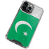 Pakistan Flag Distressed iPhone 14 Pro Clear Case